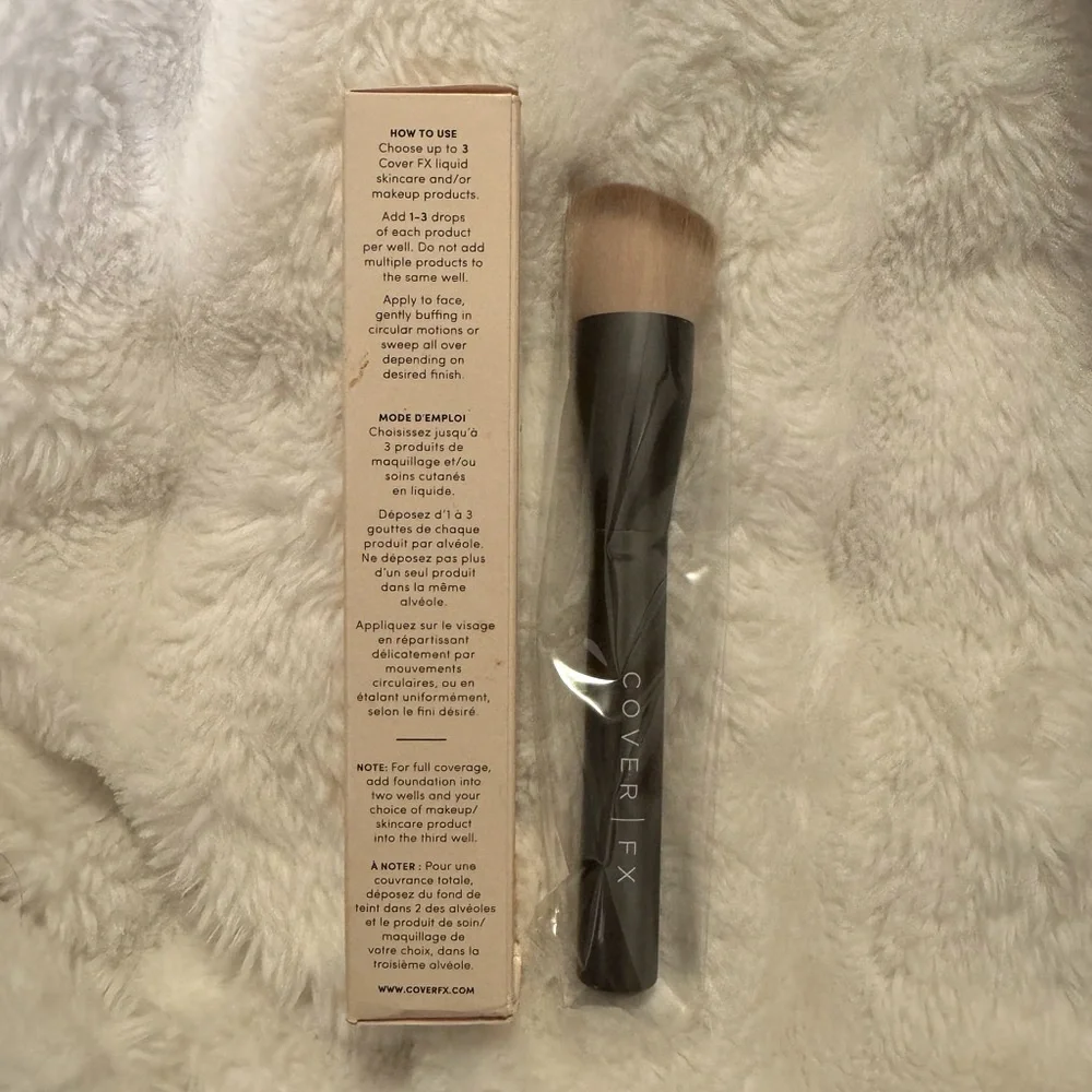 Cover Fx Custom Application Foundation Brush New Box Liquid Cream Makeup Brush